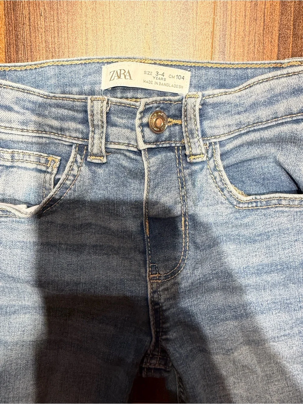 Zara Little Girls Light Blue Skinny Jeans
